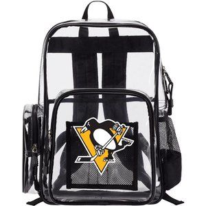 🆕Pittsburgh Penguins Hockey Logo Clear Backpack